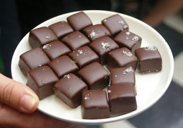 Salted caramel chocolates from Koko Black