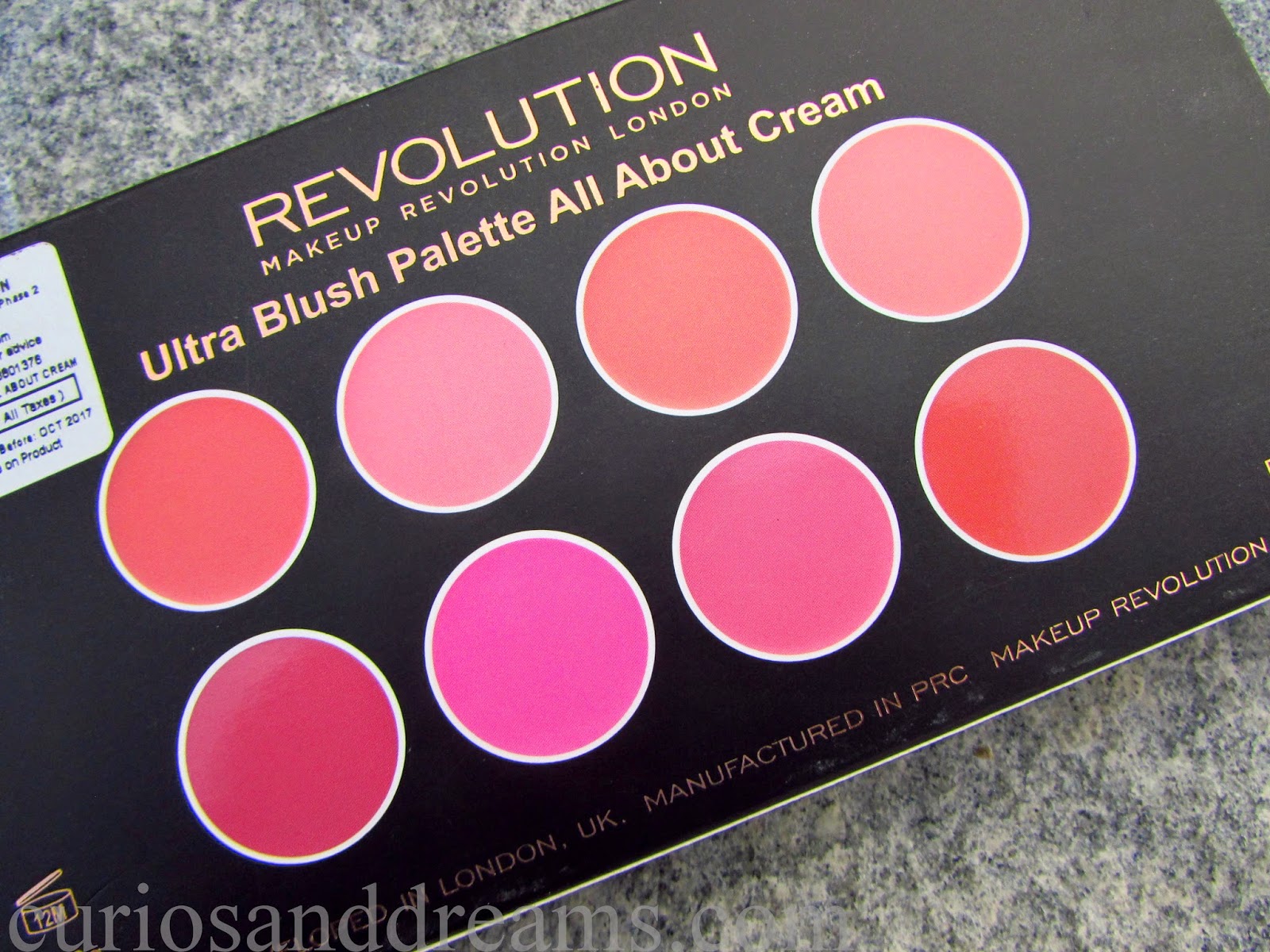 Makeup Revolution London All About Cream Blush Palette review, Makeup Revolution London Cream Blush Palette review