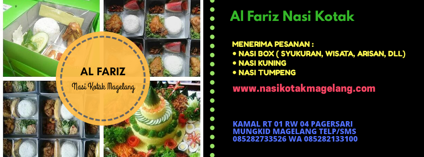 AL FARIZ Nasi Kotak Magelang | Nasi box Magelang, Nasi Kuning Magelang