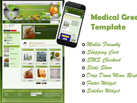 Template Toko Online Blogspot yang Responsive & SEO Friendly 2016 "Medical Green" Cocok Untuk Jual Herbal