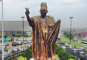 Giant 46-Feet Statue Of M.K.O Abiola Unveiled By Gov.Ambode