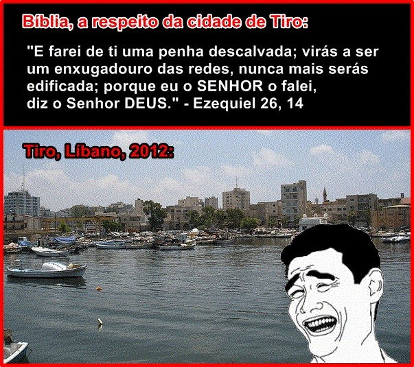 Razão x Fé As falsas profecias contra Tiro Razão x Fé As falsas profecias contra Tiro