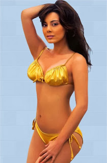 Minissha-Lamba-Maxim-Golden-Two-Piece-Bikini 