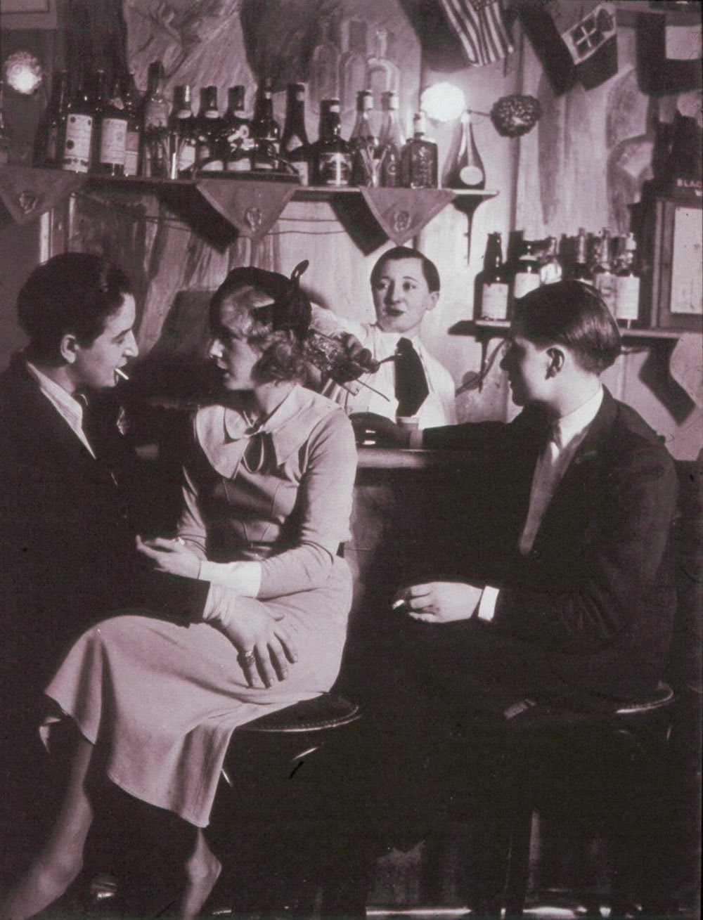 Lesbian couple at Le Monocle  Paris  1932 - 49
