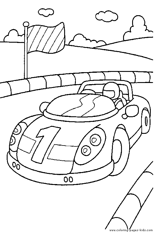 racing coloring pages - photo #29