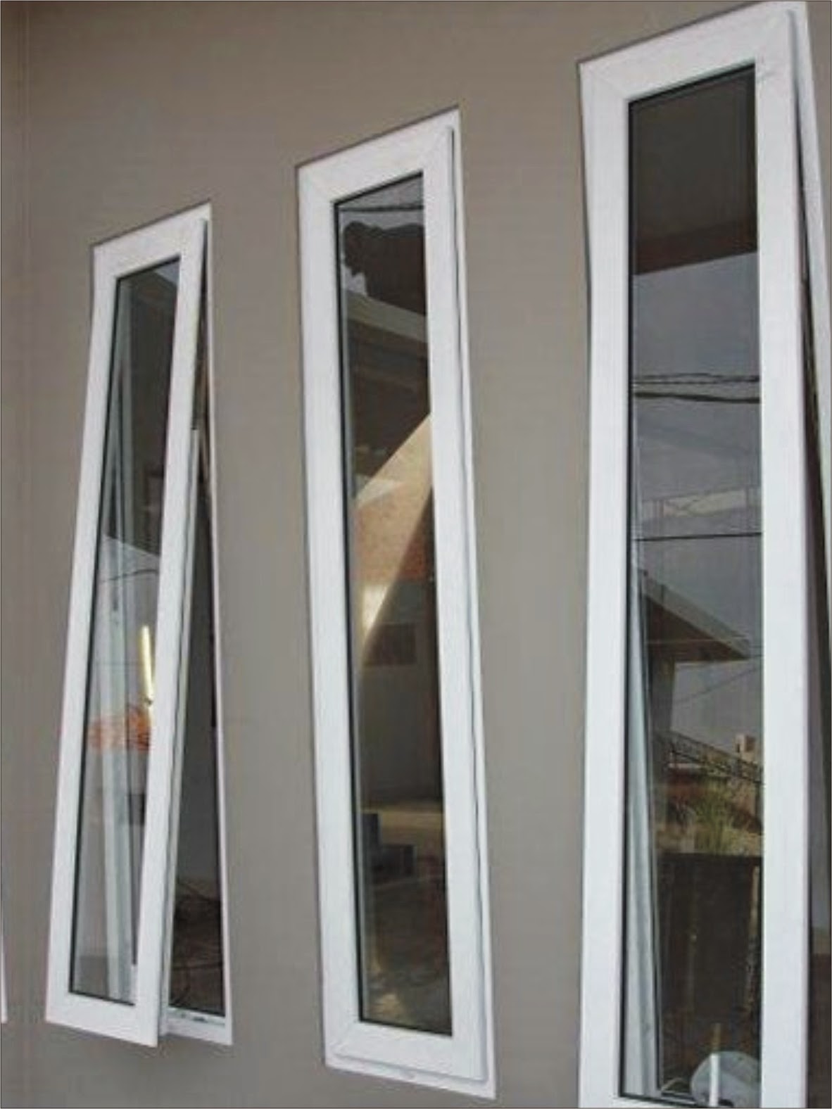 Contoh Model  desain jendela  Alumunium minimalis 