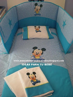 Juego de cuna mickey bebé