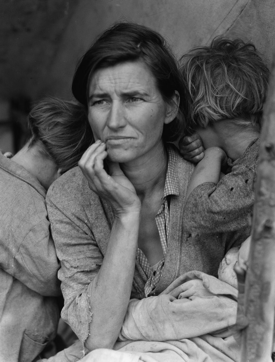 Top 100 Of The Most Influential Photos Of All Time - Migrant Mother, Dorothea Lange, 1936