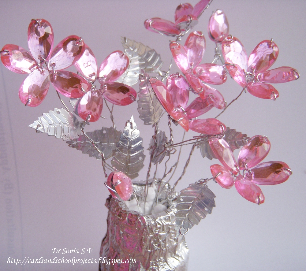 Cards ,Crafts ,Kids Projects: How to Make Crystal Flowers