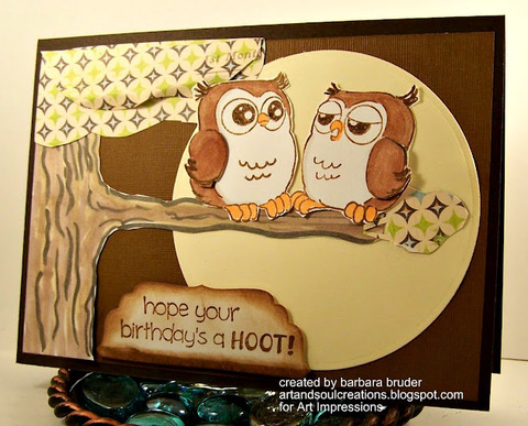 Art Impressions Blog: Challenge 59 - Anything Owls!