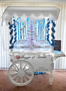 Sweetie Cart Hire for winter events a special decorating to suit your venues décor.