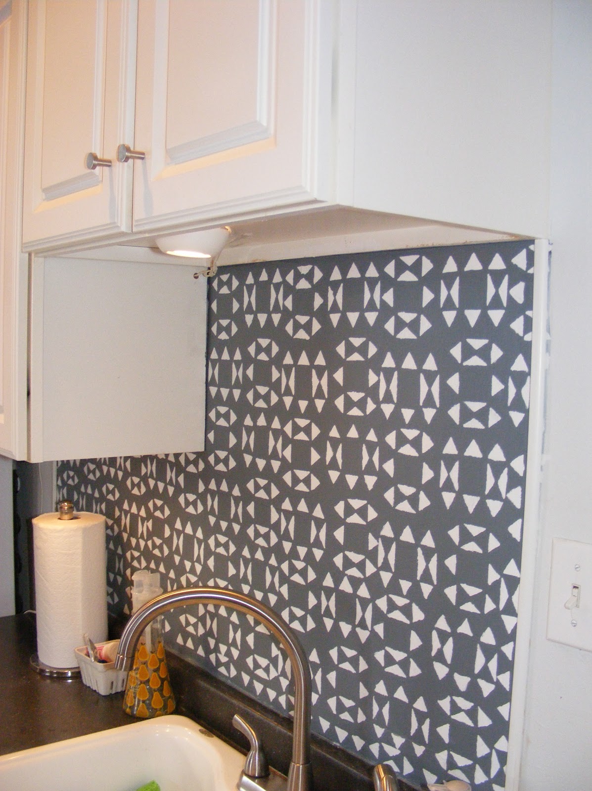 Life in the Sweet Spot Painted Backsplash