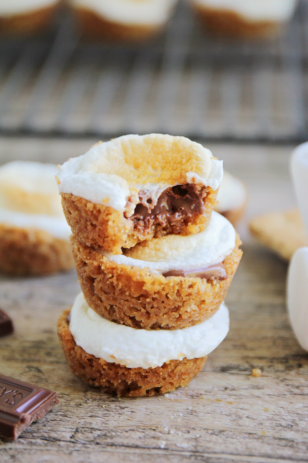 These delicious and decadent s'mores bites are so easy to make and adorable too! 