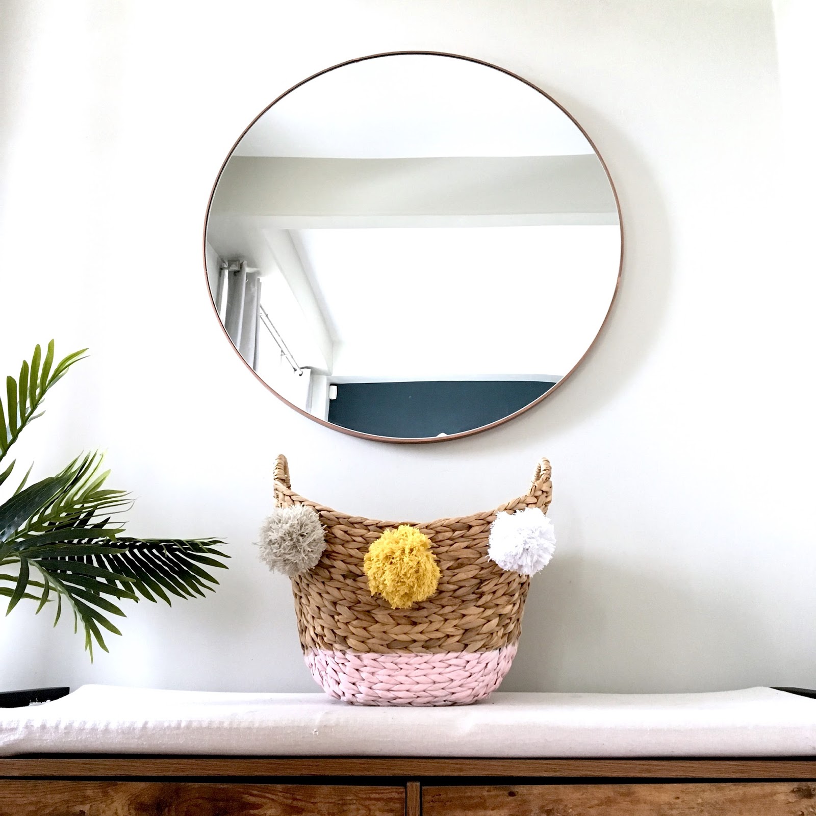 Spray Painted Paint Dipped Basket Harlow & Thistle