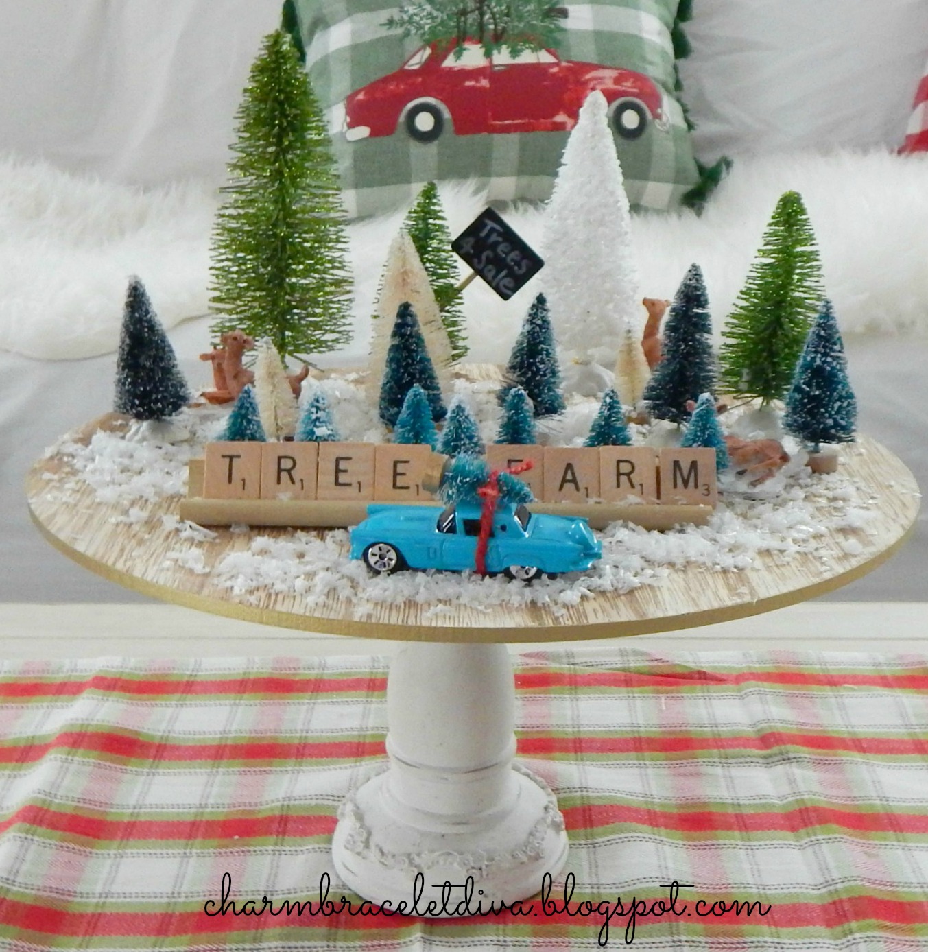 Our Hopeful Home DIY VintageInspired Bottle Brush Christmas Tree Farm