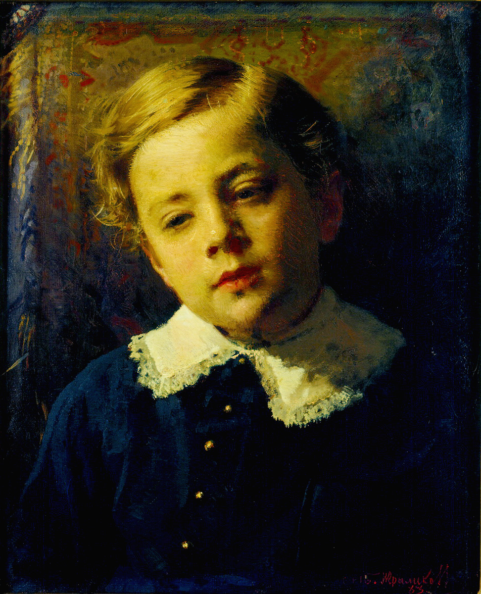 Хотела мать сына художника. Портрет Сергея Крамского сына художника.