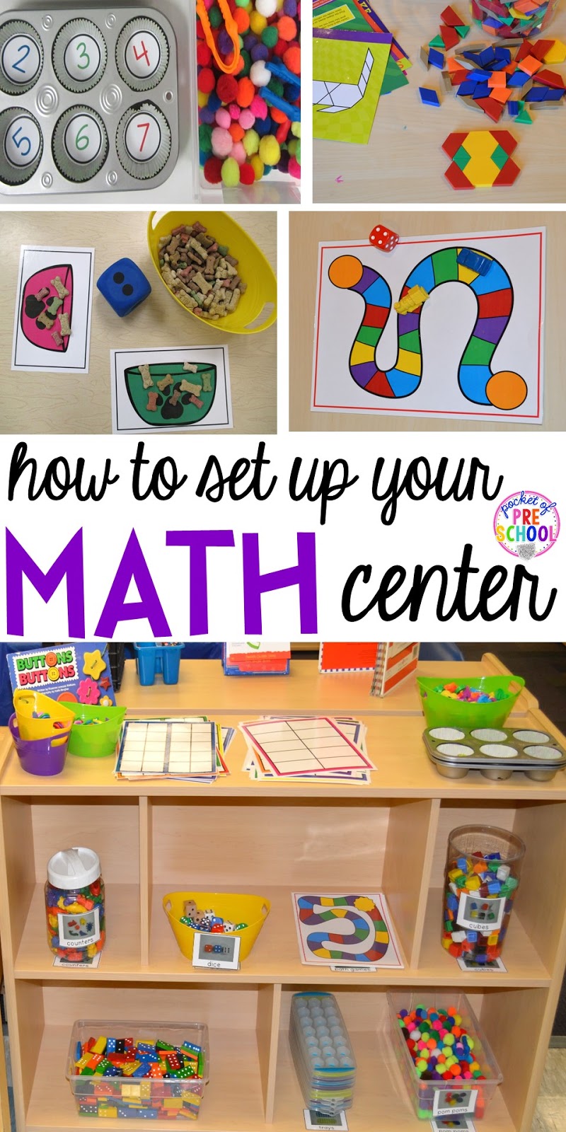 Teacher Made Math Center Learning Resource Game Shapes Match-Up 
