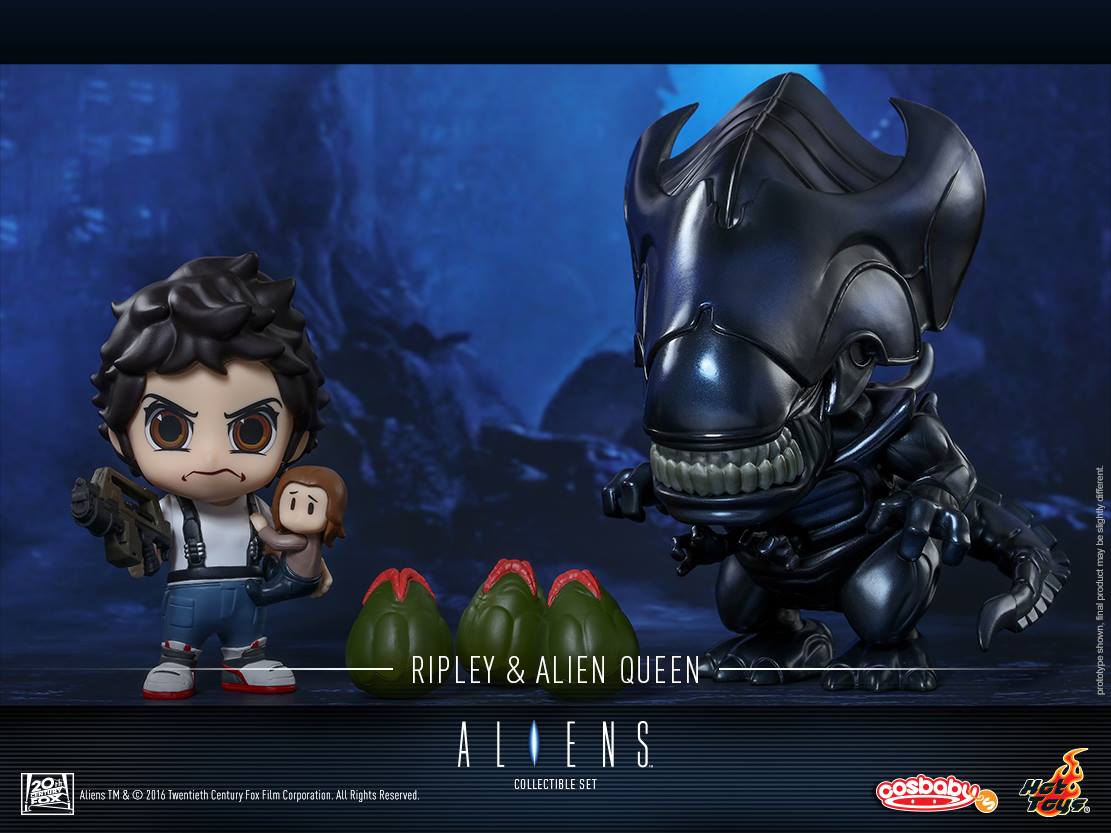 The Blot Says...: Aliens Cosbaby Vinyl Mini Figures by Hot Toys