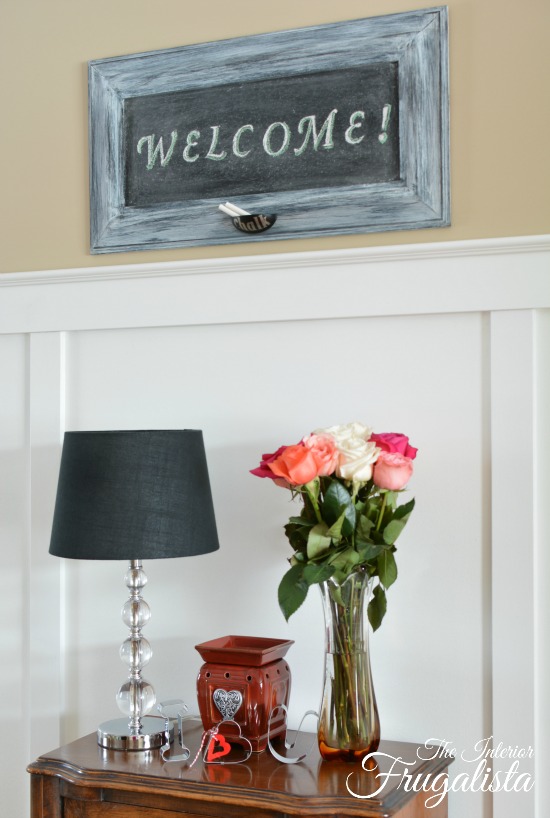 Welcome Chalkboard from dated framed art
