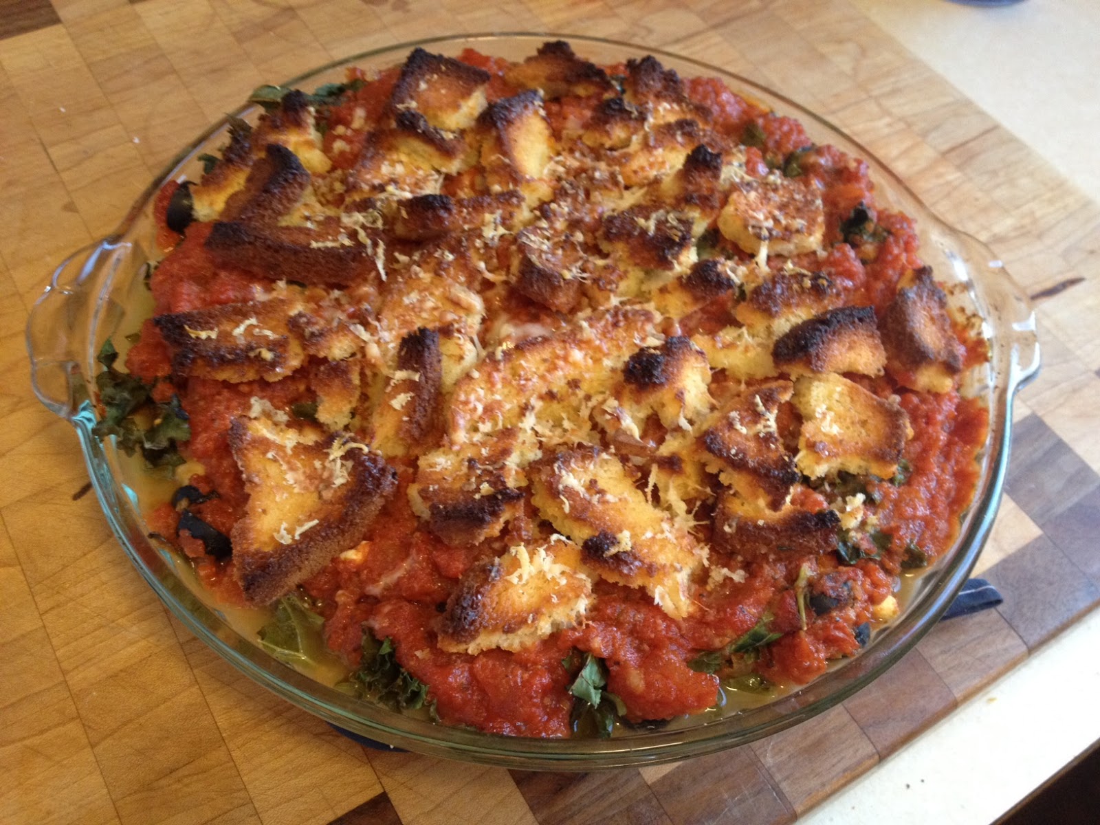 Cooking Brandy Mediterranean Chickpea, Kale & Feta Casserole