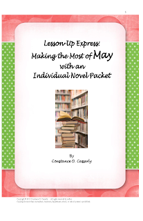 Middle and High School English Lesson Plans- Individual Novel Study Packet