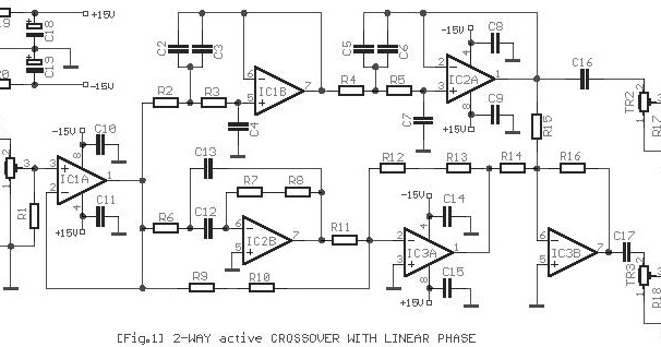 Terpopuler Rangkaian Crossover Aktif 3 Way, Skema Rangkaian