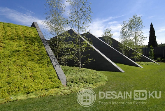 Model Rumah Minimalis Terkini Dengan Taman Yang Cantik