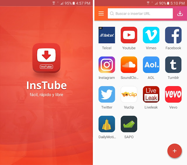 descargar InsTube desde su web oficial