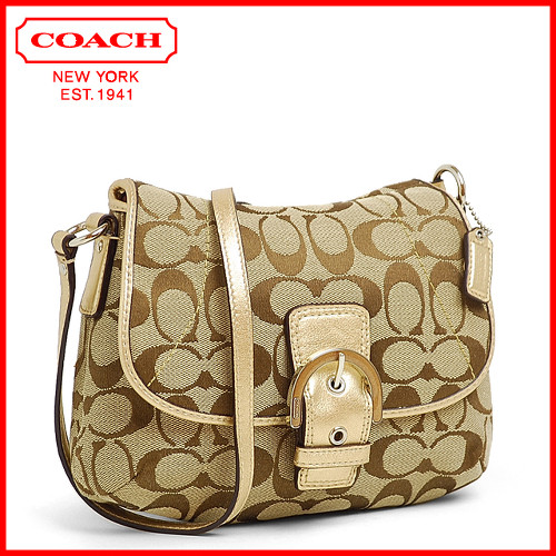 Authentic Bagz for SURE !! COACH SOHO SIGNATURE FLAP CROSSBODY BAG 45623