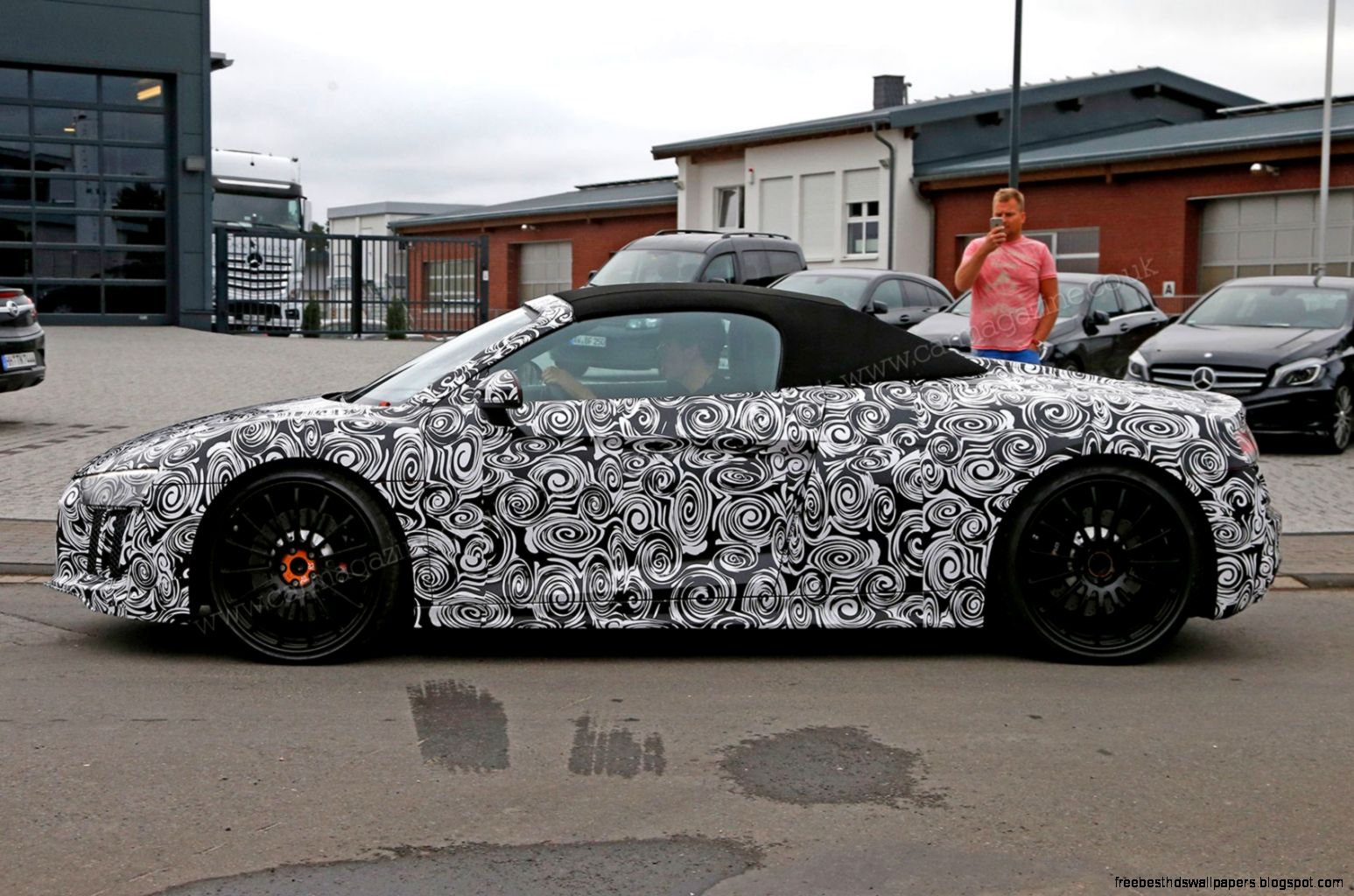 An open and shut case new Audi R8 Spyder scooped undisguised by