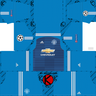 Manchester United 2018/19 UCL Kit - Dream League Soccer Kits