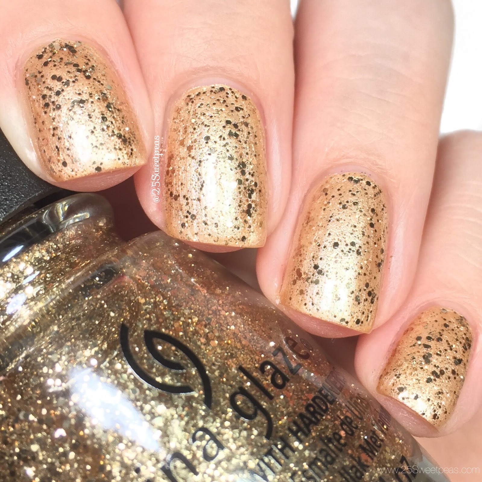 China Glaze Glam Finale Swatches — 25 Sweetpeas
