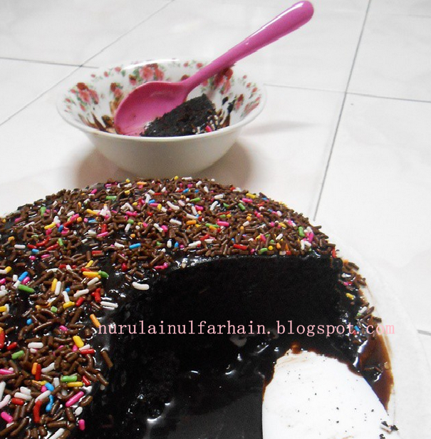 Nurul Ainul Farhain Resepi Kek Coklat Moist Sedap Meleleh