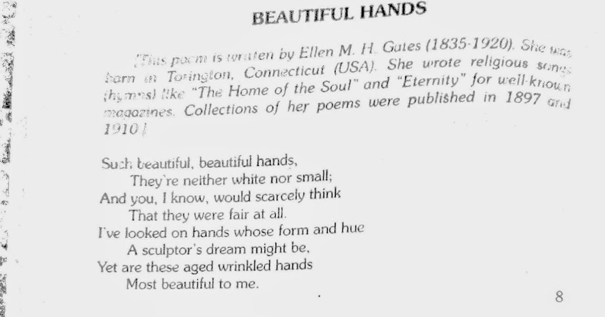 Beautiful Hands Poem 6