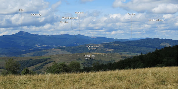 Panorama na północny zachód.