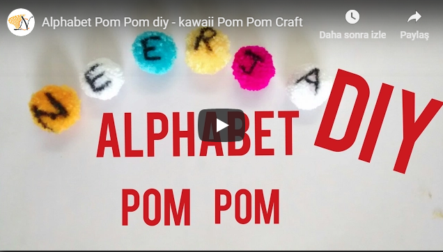 alphabet pompom 