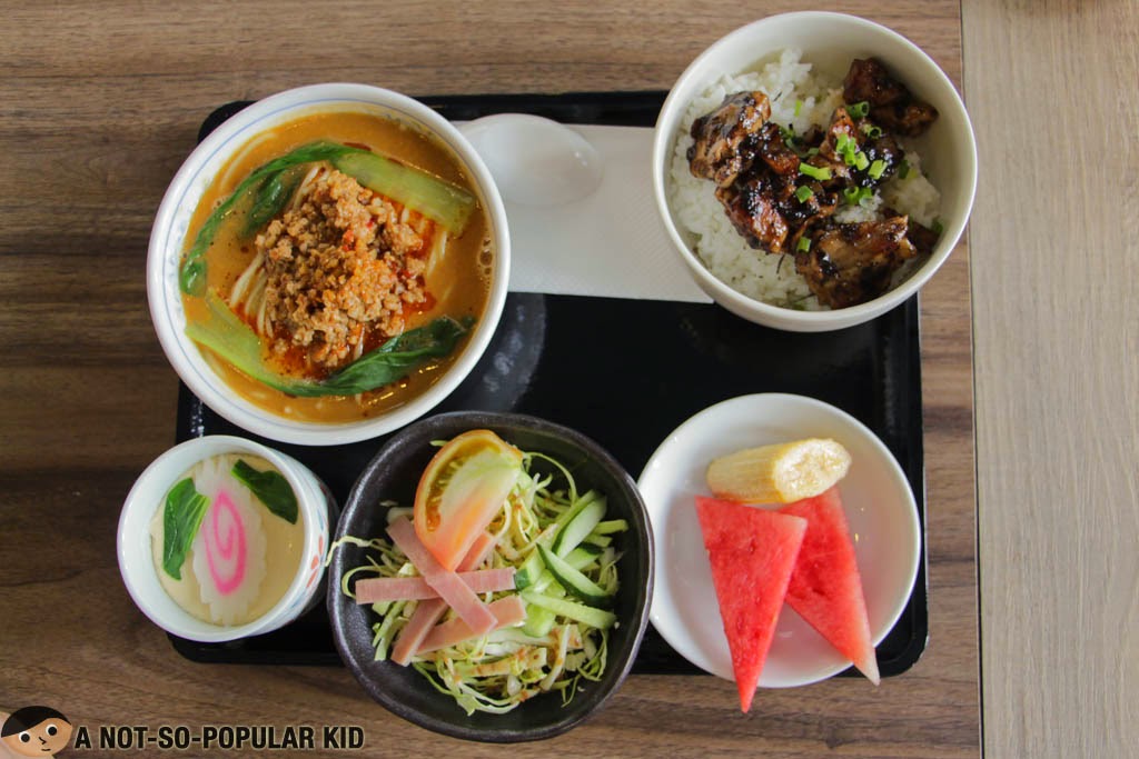Special Meal Set of Tan Tan Ramen in Mitsuyado