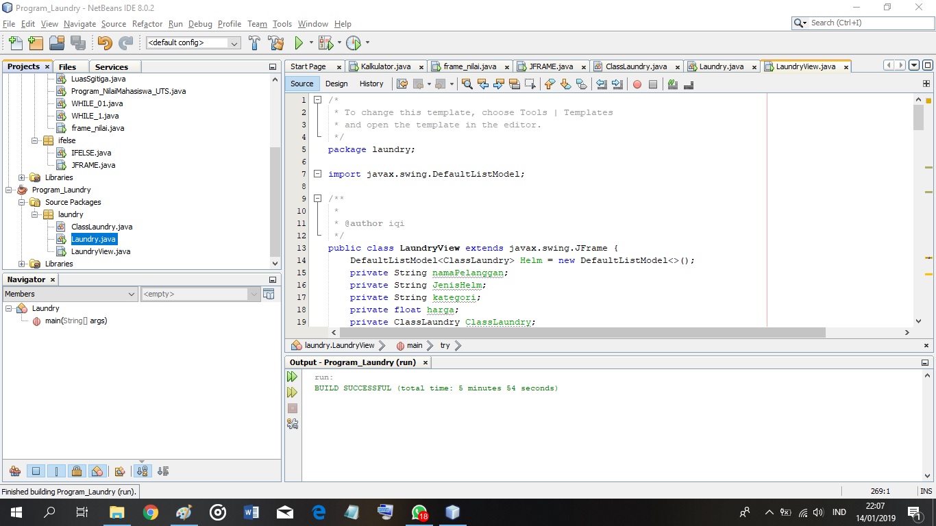 Program runs
