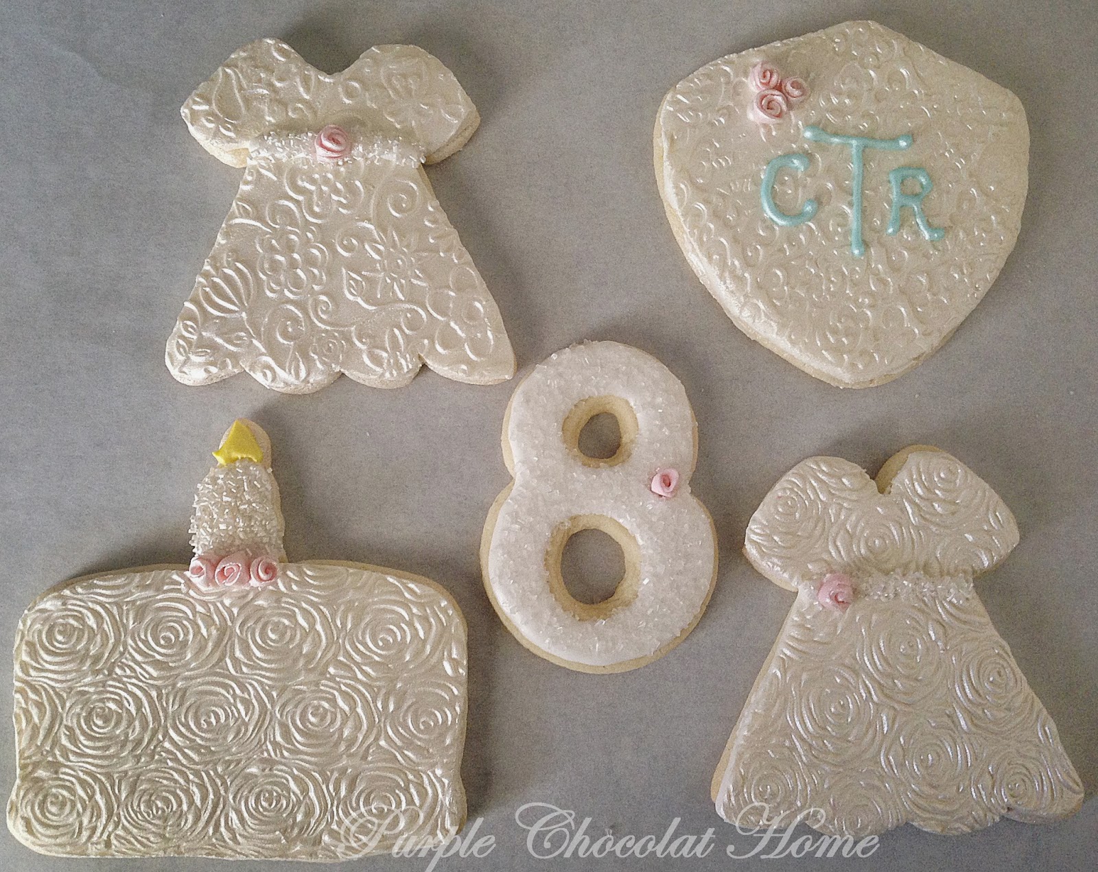 Cookies for a Little Girl's Baptism and Homemade Fondant Recipe Purple Chocolat Home