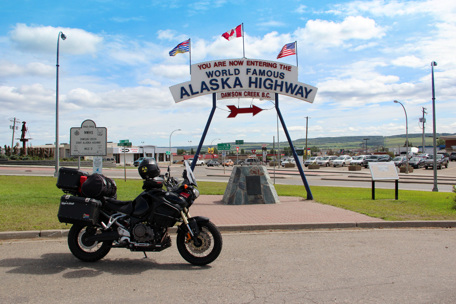 Riding the USA Day 7 Hinton, Alberta Charlie Lake, British Columbia