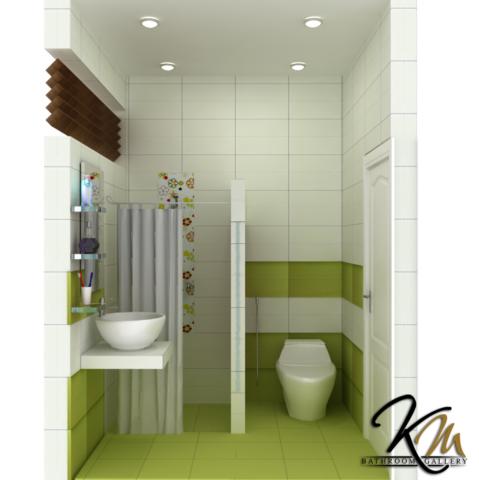Desain kamar mandi minimalis green theme : Desain Rumah 