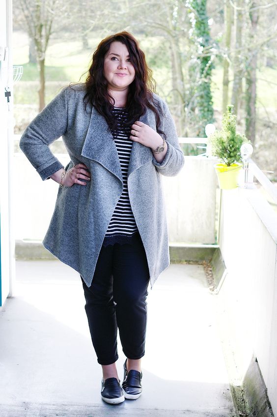 Ser gordita, lucir elegante y casual usando zapatillas