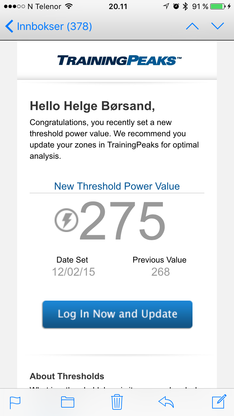 Less is MORE New Threshold Power Value