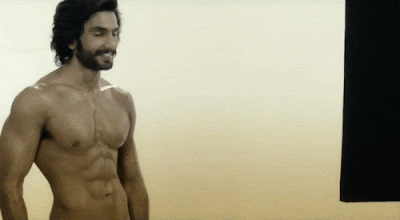 Shirtless Bollywood Men: Ranveer Singh's Rockin' Abs