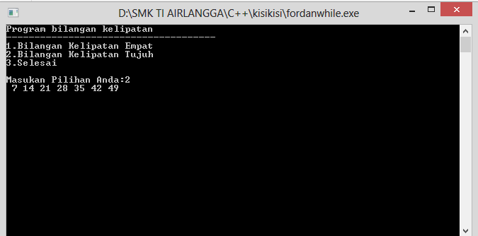 Aplikasi Menghitung Kelipatan Di C++ | WISNU BLOG
