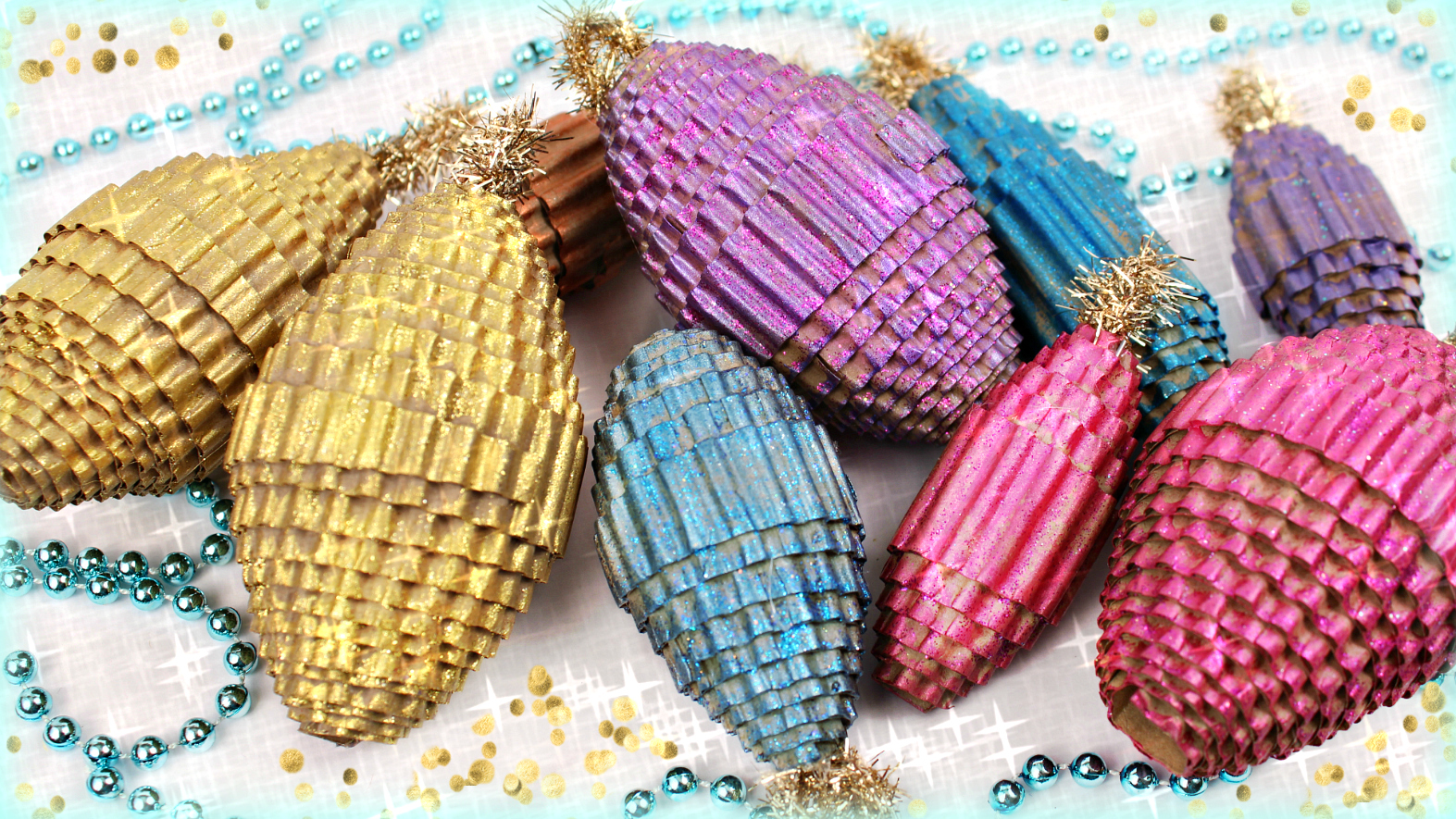 Mark Montano Corrugated Cardboard Ornaments DIY