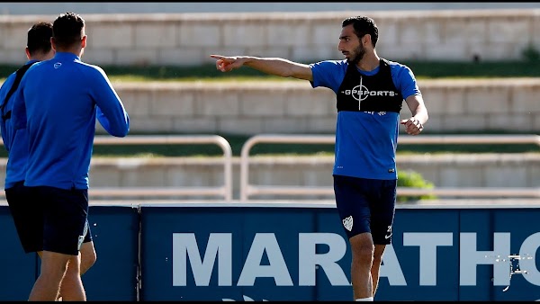 Málaga, entrenamiento pensando en el Atlético Málaga, entrenamiento pensando en el Atlético