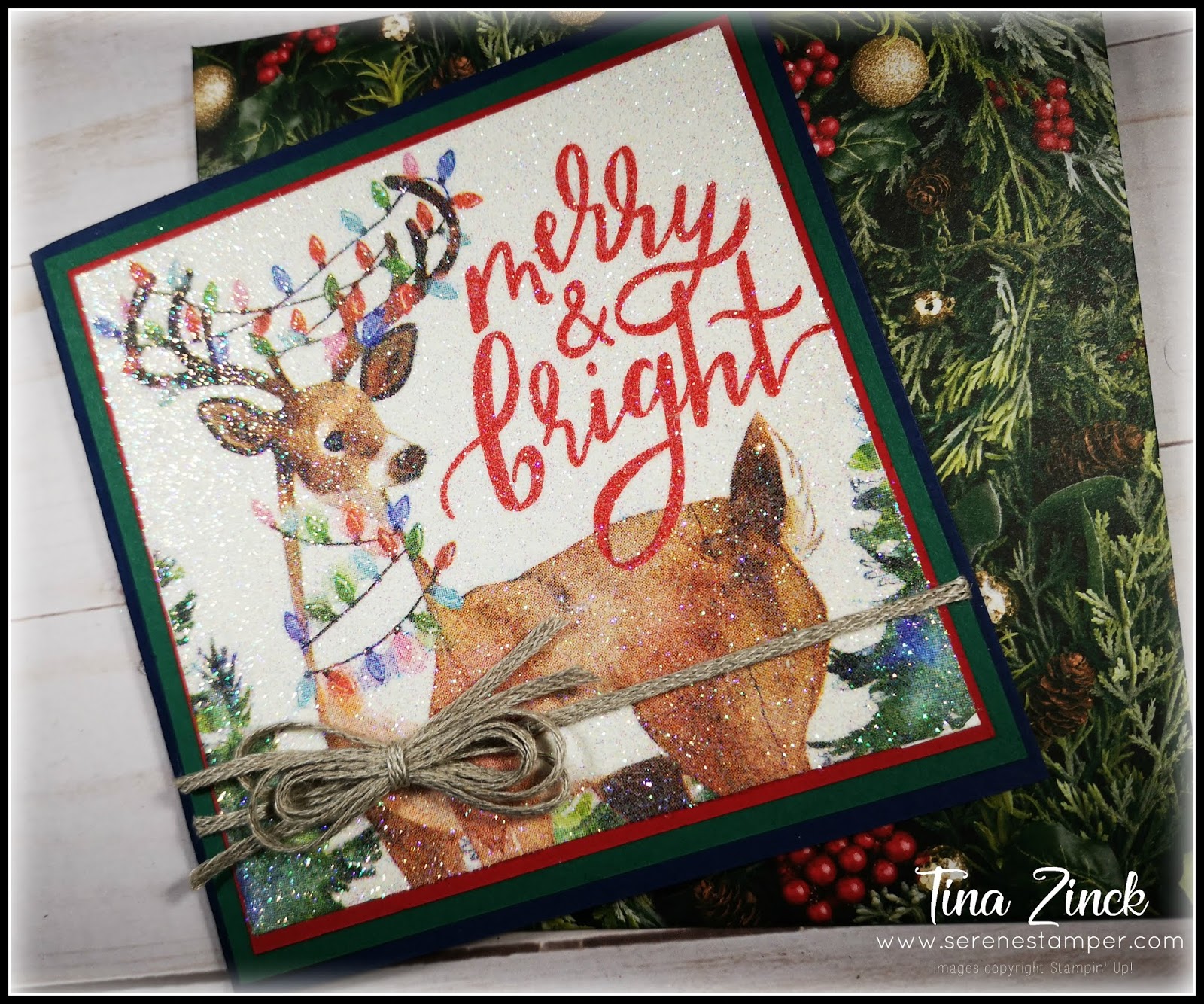 The Serene Stamper Ultimate Glitter Napkin Technique New Quick