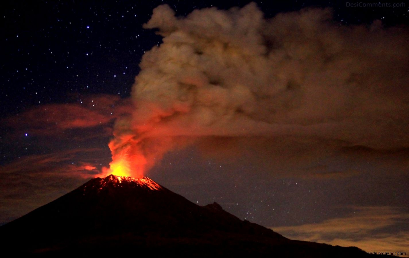volcano wallpaper