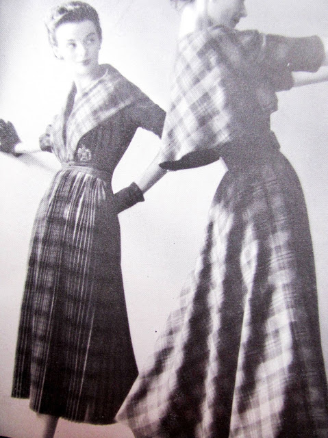 Pintucks: Fall Fashion, 1949: Claire McCardell does Tartan Plaids